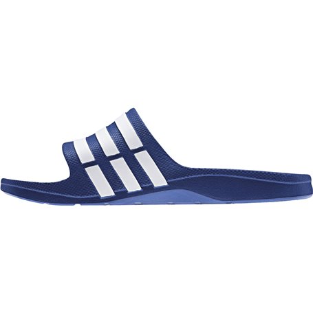 adidas slides blue and white